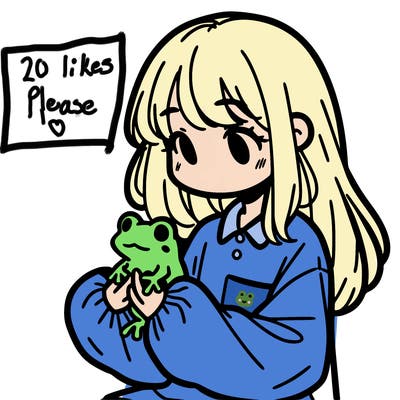 girl with long hair and a oversized shirt. and she is holding a frog
