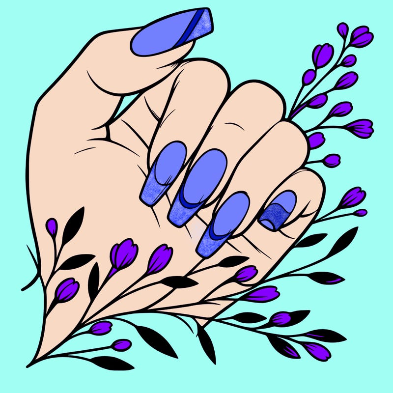 nails with french tip
