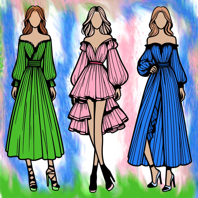 fashion models dresses