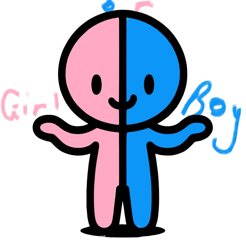 person split on half