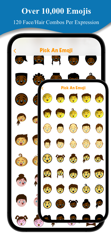 Emoji Journal - Emoji Journal app interface showing diverse and customizable emoji expressions for emotional tracking