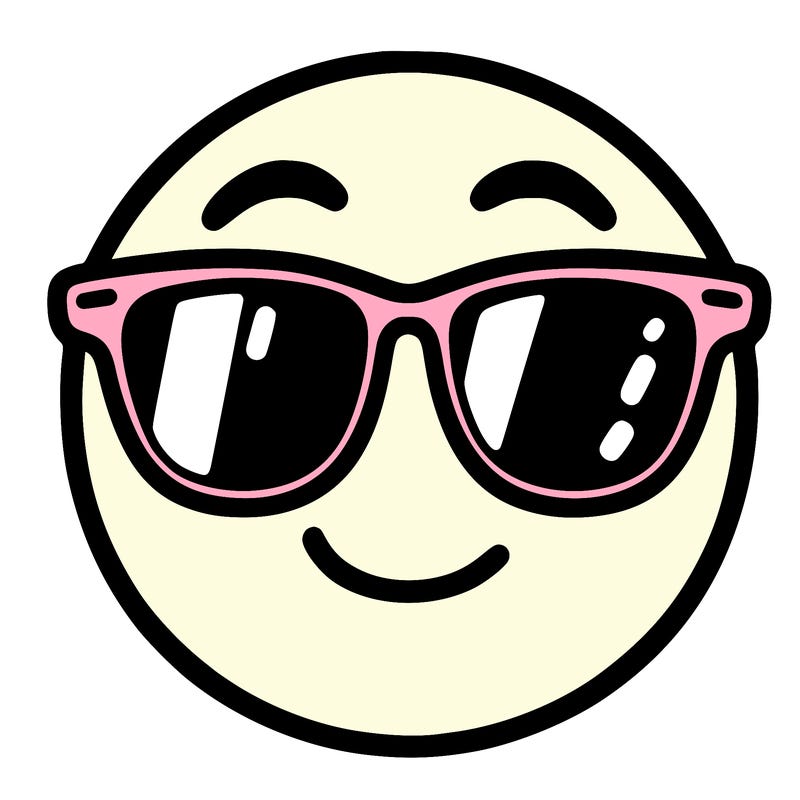 emoji with sunglasses