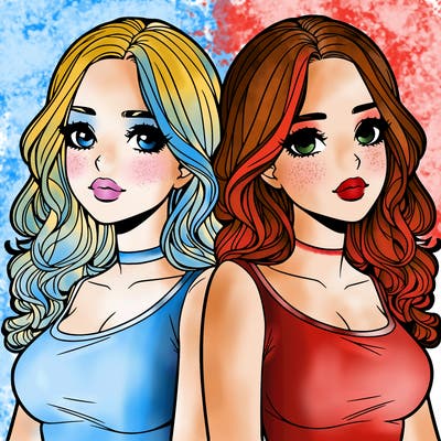 realistic twin sisters