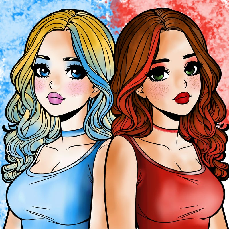 realistic twin sisters