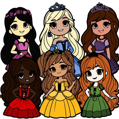 5 teenage princesses