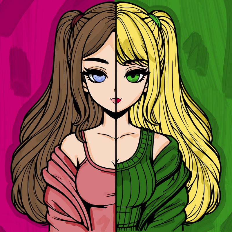 realistic girl split