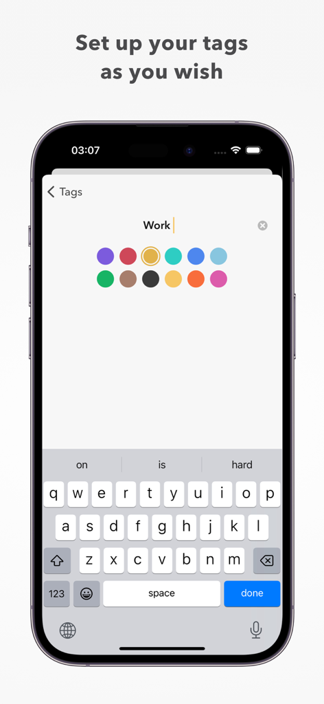 Cloud Passwords - Interfaz para configurar etiquetas personalizadas codificadas por colores para la organización de cuentas