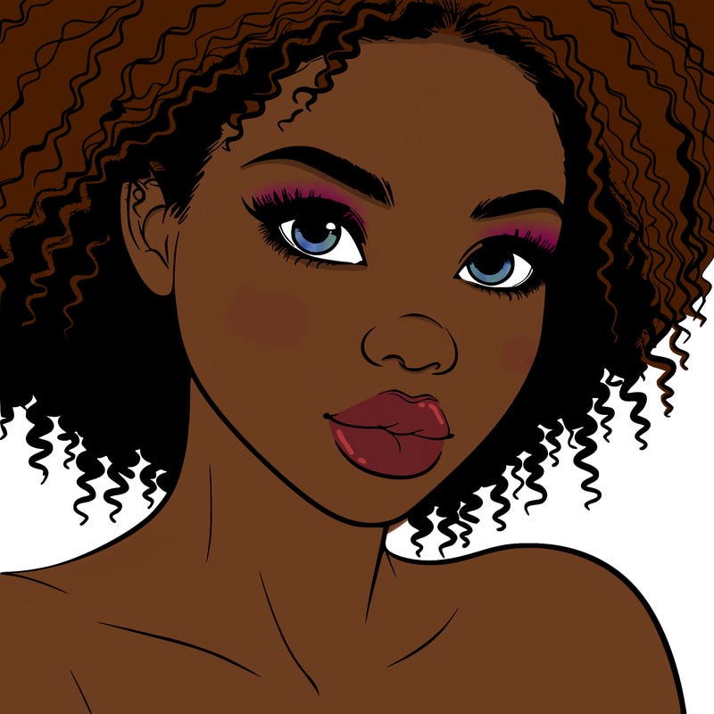 realistic black girl