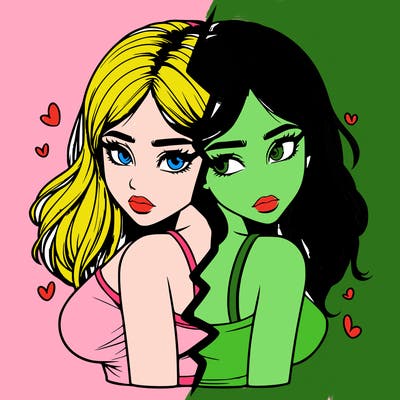 realistic girl split