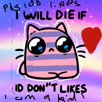 a cat that will die if we don’t get 10 likes