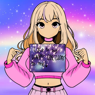 girl holding a blank sign in a long sleeve crop top