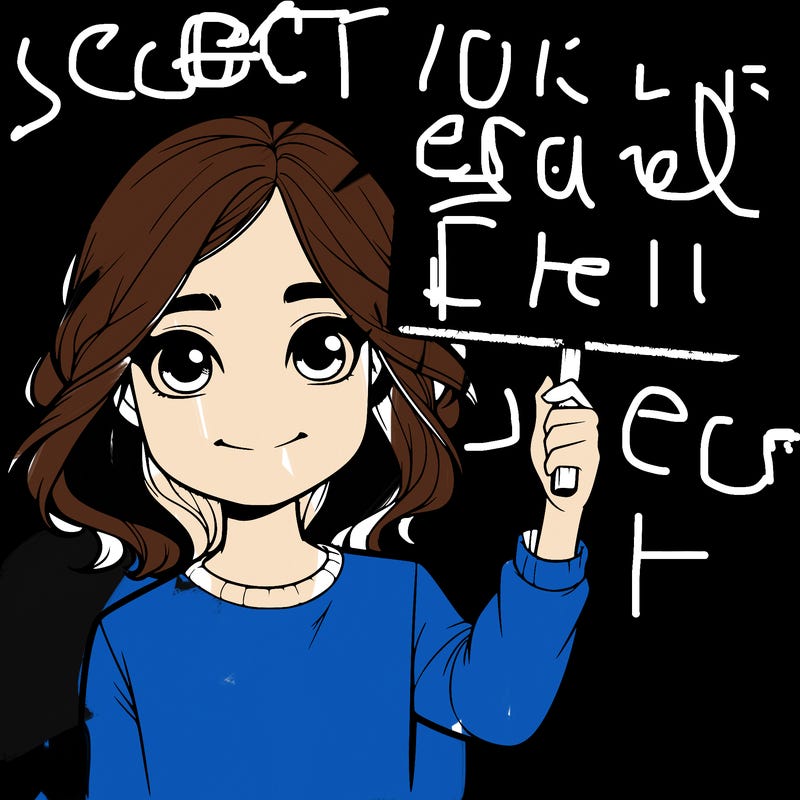 realistic girl holding up a sign