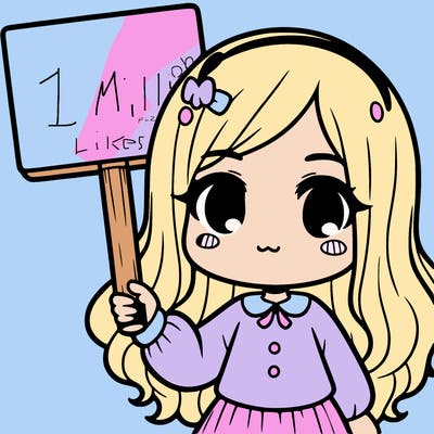 a girl holding a sign