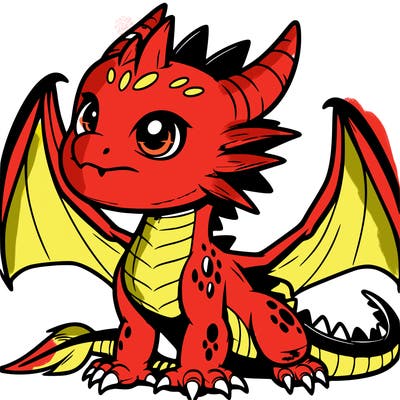 fierce baby night dragon