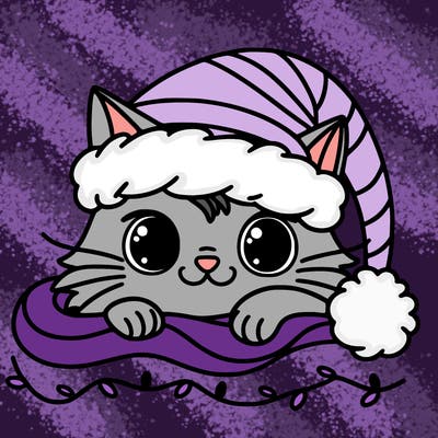 cat christmas