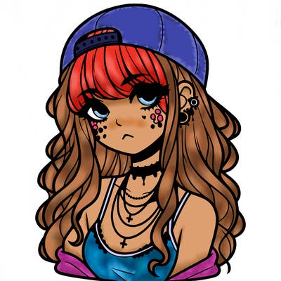 scene girl aesthetic