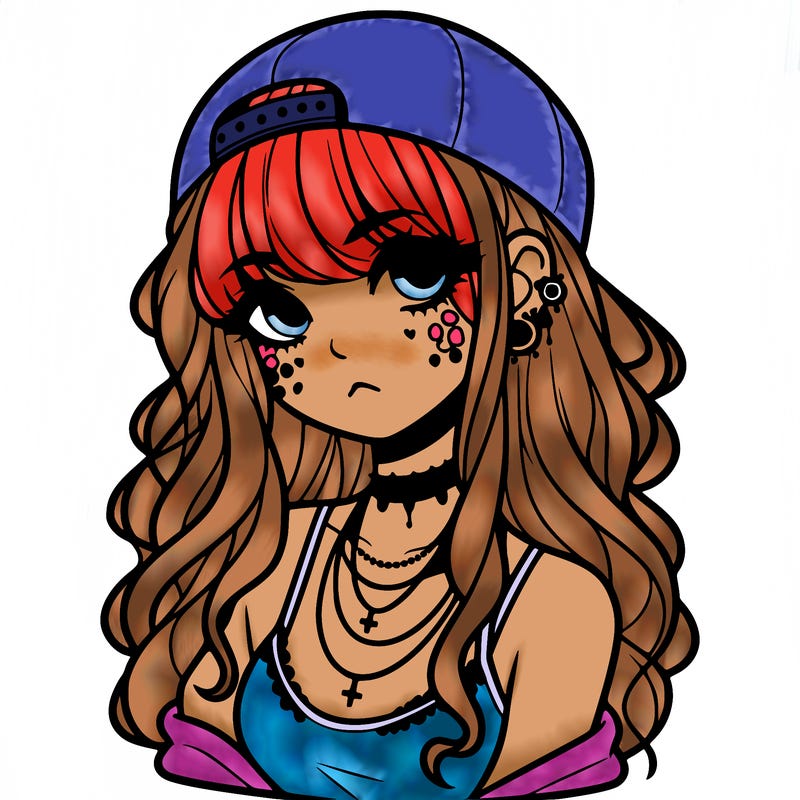 scene girl aesthetic