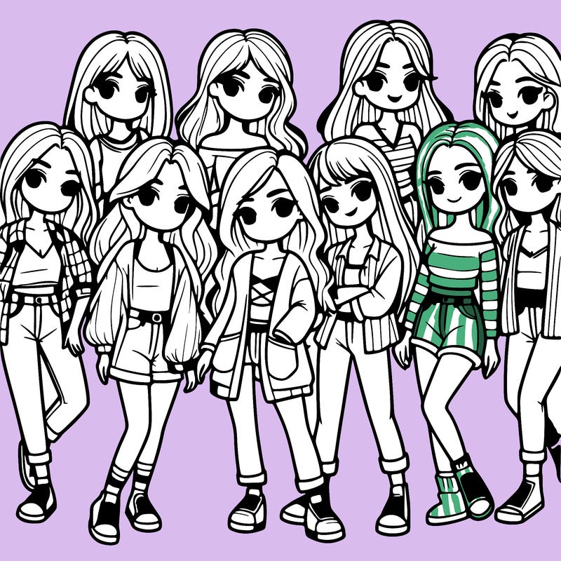 group of girls