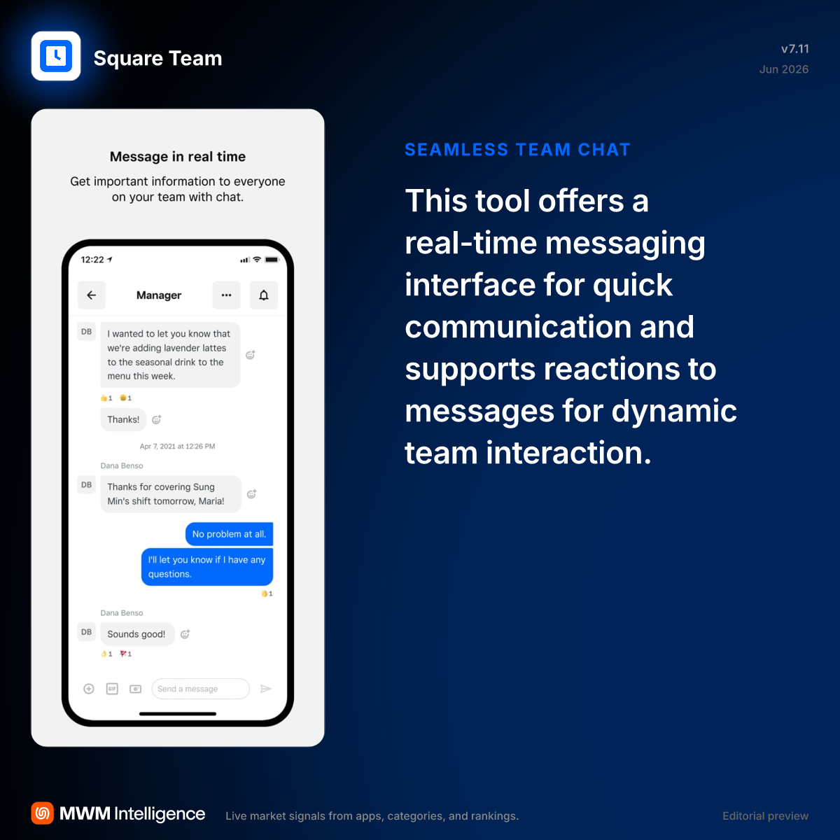 Square Team - Business App | MWM