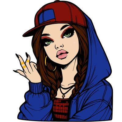 realistic hip hop girl