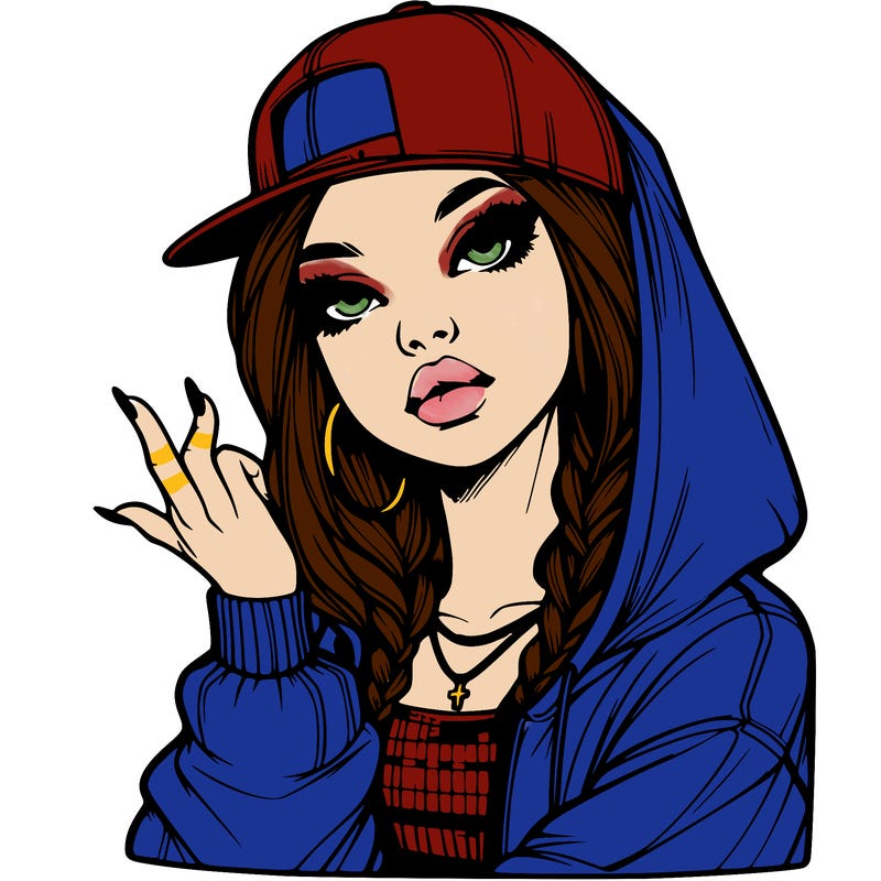 realistic hip hop girl