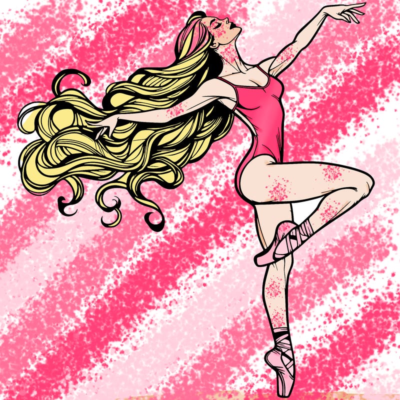 realistic woman dancer