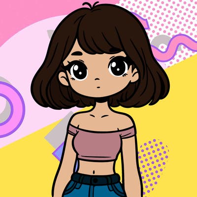 girl in a cute crop top