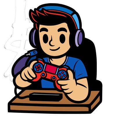 gamer with a controller