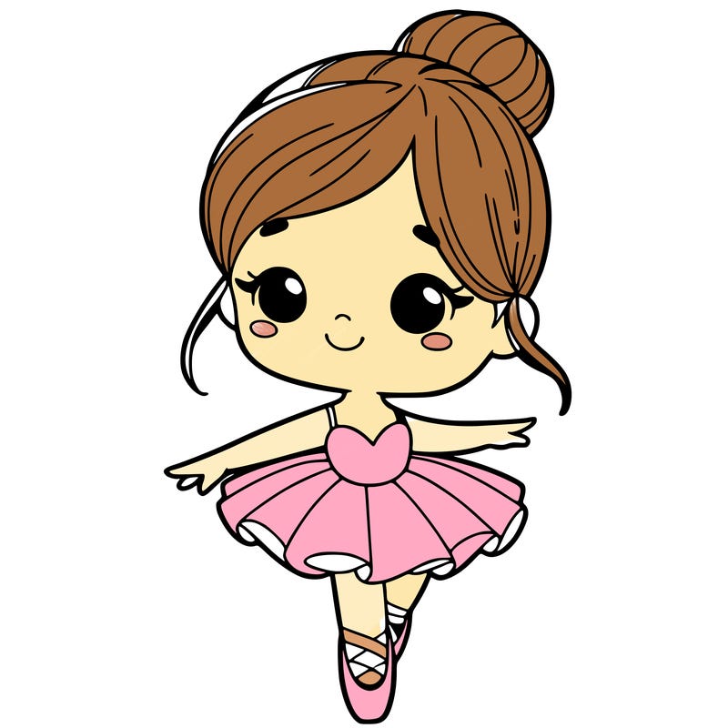 cute girl ballerina
