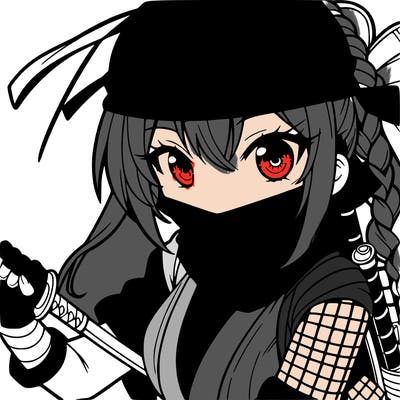 manga girl ninja