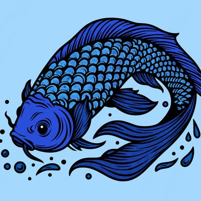 beautiful koi fish