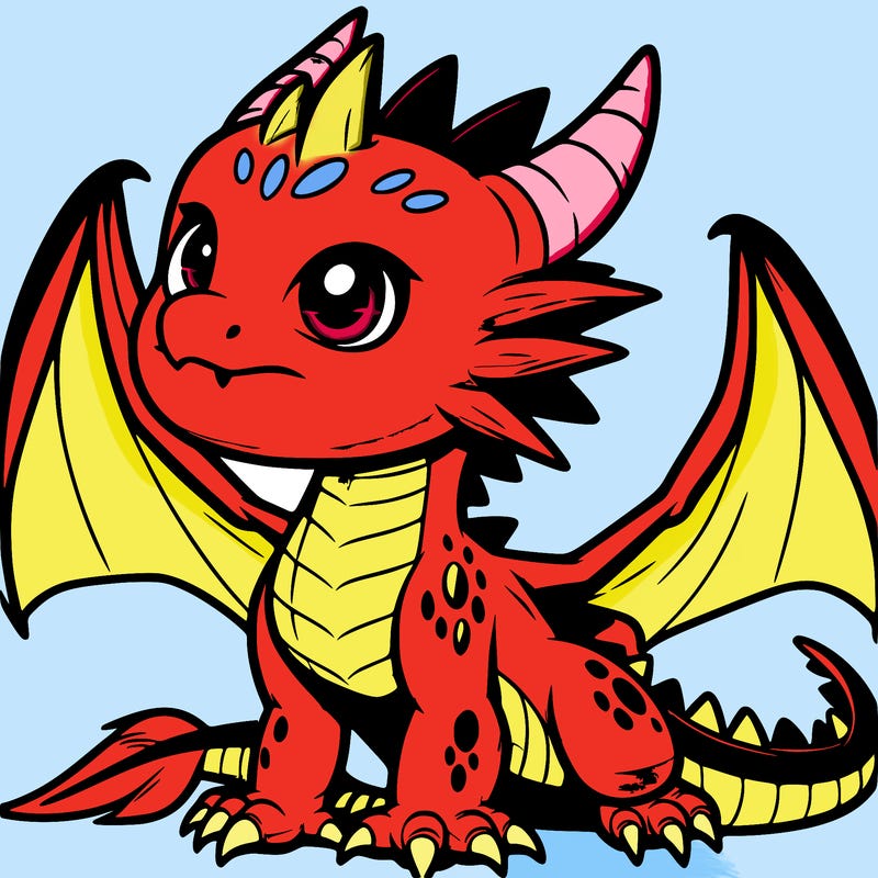 fierce baby night dragon