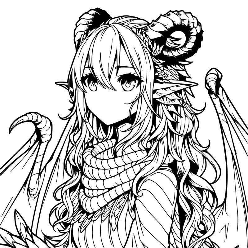 dragon girl realistic fantasy