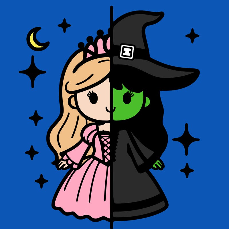 split princess and witch