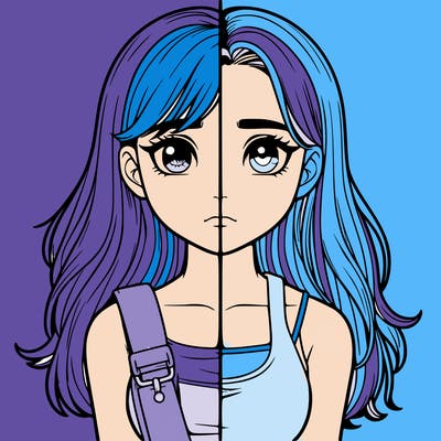 realistic girl split