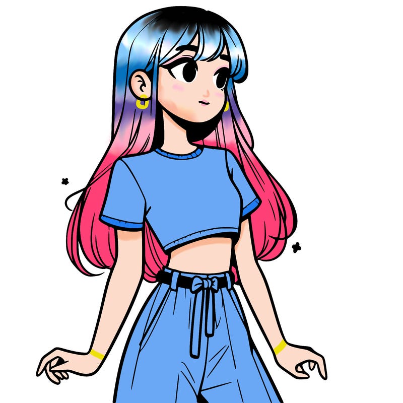 girl in a cute crop top