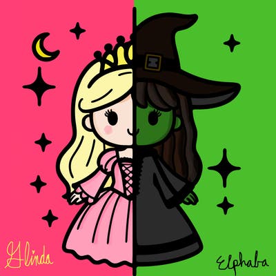 split princess and witch