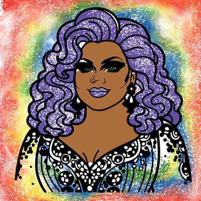 realistic plus size drag queen