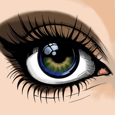 realistic eye
