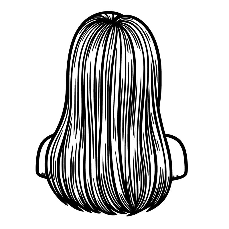 straight hair