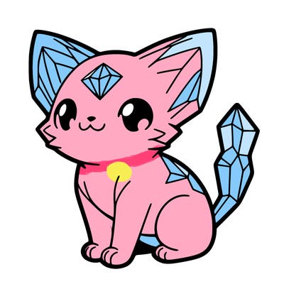 crystal kitten
