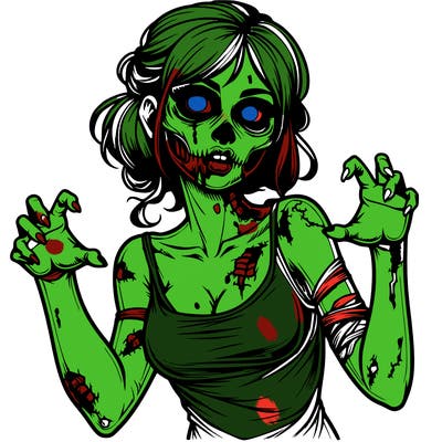 realistic zombie girl