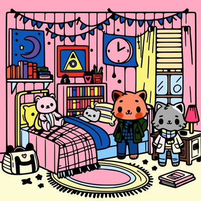 cozy friends room