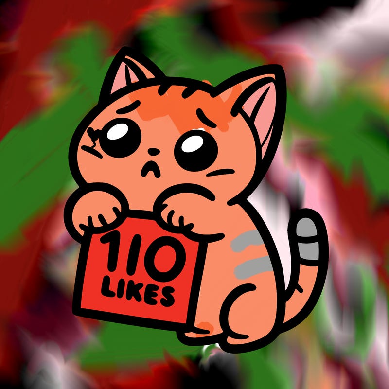a cat begging for 10 likes