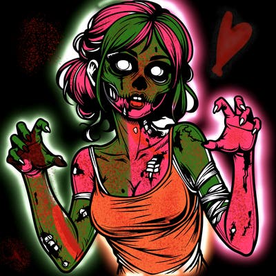 realistic zombie girl