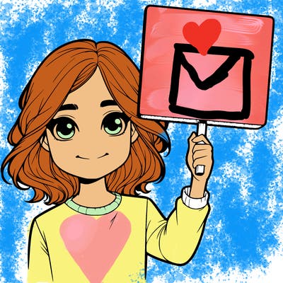 realistic girl holding up a sign