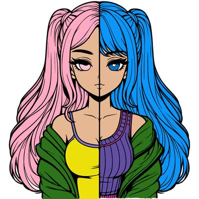 realistic girl split