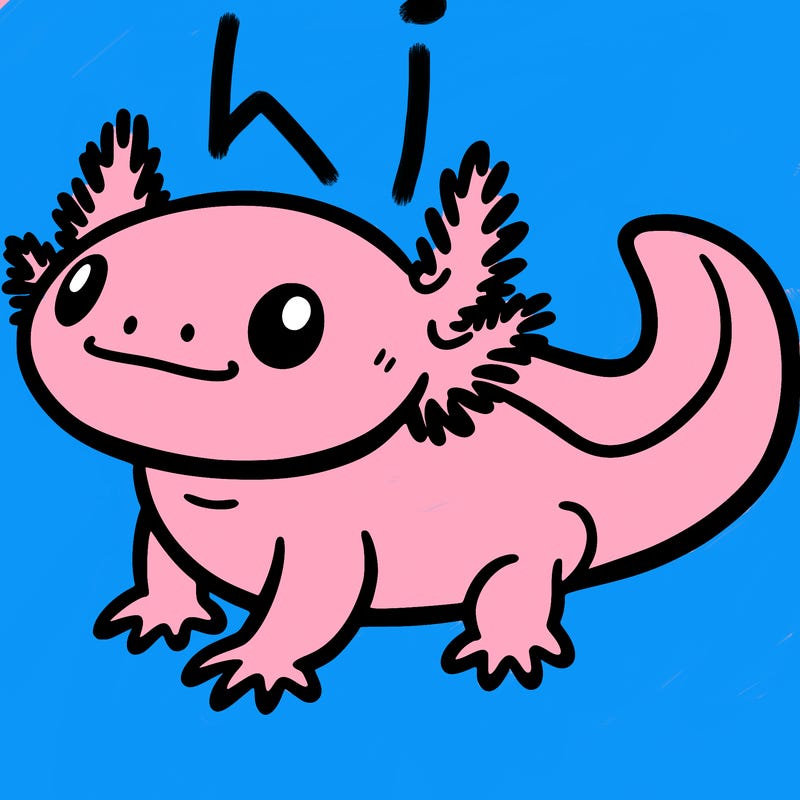 an axolotl with no mouth
