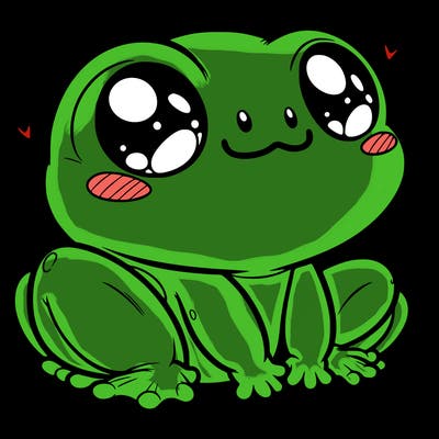 cute frog person realistic