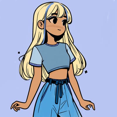 girl in a cute crop top